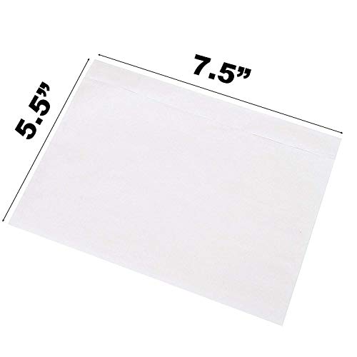 Sales4Less Packing List Envelopes 7.5" X 5.5" Pouches Clear Enclosed Adhesive Bags Pack of 500 - size: 500 Pack