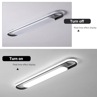 Modern LED Ceiling Lights,6500K Flush Mount Ceiling Lamp,50W Metal Smart Ceiling Chandelier Lighting Fixture for Kitchen Living Room Bedroom Dining Room Office Garage (36.2") - color: White Light, size: 36.2 Inch