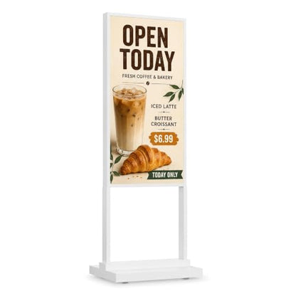 50" Floor Standing Digital Signage Kiosk, 4K UHD Display - size: 50 Inch