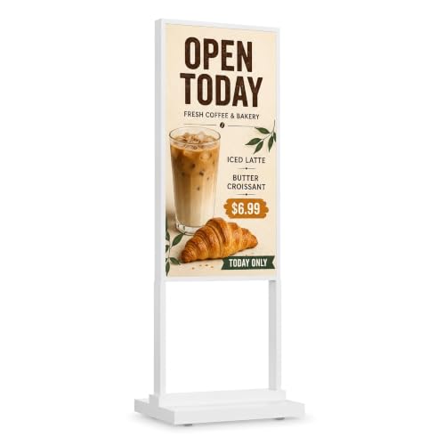 50" Floor Standing Digital Signage Kiosk, 4K UHD Display - size: 50 Inch