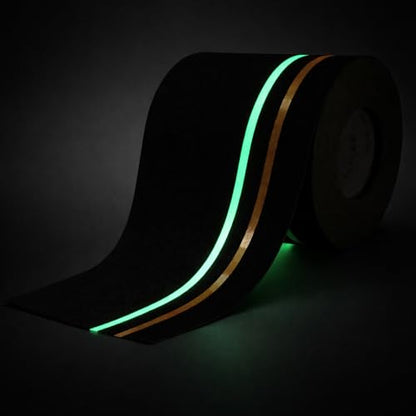 S&X Anti Slip Tape 6in x 60ft Grip Tape for Stairs, Reflective/Glow - color: Reflective/Glow-in-the-Dark, size: 6" X 60'