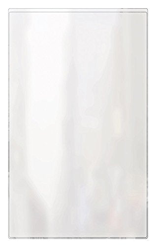 RABCO Menu Cover: Single Pocket 2 View, for 8½” x 14" Insert (24-Pack) Made in USA, Non-Toxic* high Quality, Polished Crystal Clear, All 10 mil Vinyl, Strong RF Heat-Sealed Seams, Easy to Clean