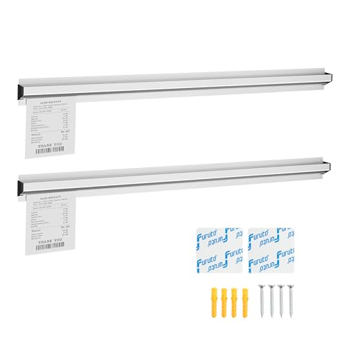 Ticket Holder for Restaurant, 16/18/24/28/30" Ticket Check Rack Restaurant Order Receipt Holder Ticket Rail Display Slide Ticket Rack for Commercial Kitchen Cafes Pubs Bars(2 Pcs)(40 Inch) - size: 40 Inch