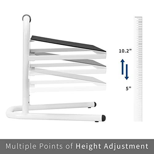 VIVO White Ergonomic Height Adjustable Foot Rest Platform, STAND-FT01W - color: White