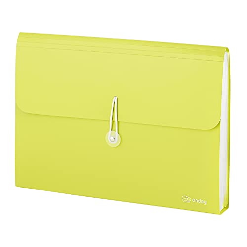 Accordion File Organizer 13 Pocket Expanding File Folder with Labels, Accordion File Organizer Letter Size Letter A4 Paper for Receipts, Bills and Documents 13" x 9.5” –By Enday - color: Green, size: 13 POCKET