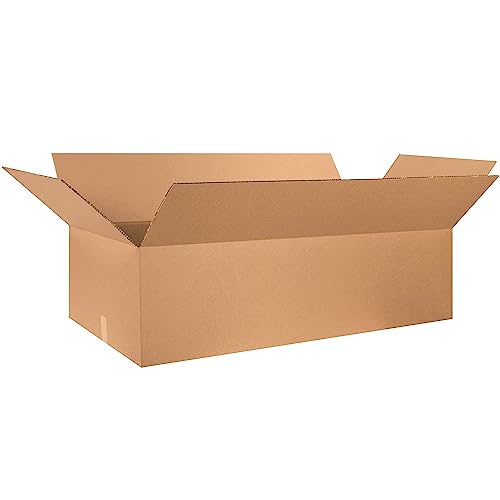 Box USA Double Wall Boxes, 48" x 24" x 12", Kraft (Pack of 5), Model Number: BHD482412DW - style: Double Wall