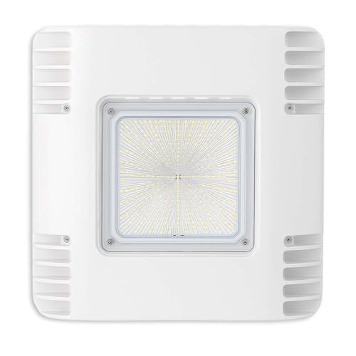 150W LED Canopy Ceiling Light - Ultra Efficient Recessed Surface Mount Gas Station Light - High Bay Carport or Parking Garage Lamp 19500lm 5700k UL Approved (150w 5700K-100-277V)