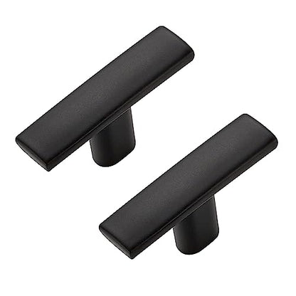 5 Pack Black Cabinet Knobs, 2in Length Curved Bar Drawer Pulls - color: Matte Black, size: 5 Pack, style: Curved
