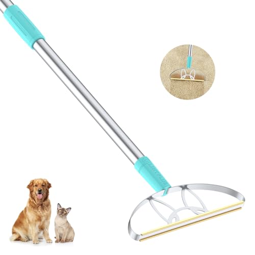 63“Ultra Long Carpet Rake by LINTPLUS-Heavy Duty Carpet Scraper & Pet Hair Remover for Deep Cleaning, Efficient Dog Hair Remover for Carpets,Rugs,Furniture-Durable Carpet Rake for Home Use