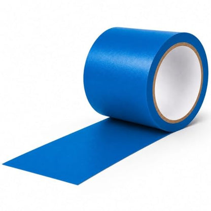 GTSE - Blue Vinyl PVC Floor Tape 4 inch x 108ft Safety Marking Tape - color: Blue, size: 4" x 108 ft