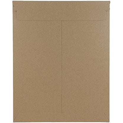 JAM PAPER Stay-Flat Photo Mailer Envelopes with Peel & Seal Closure - 9 3/4 x 12 1/4 - Brown Kraft - Sold Individually - color: Sold Individually, size: 9 3/4" x 12 1/4"