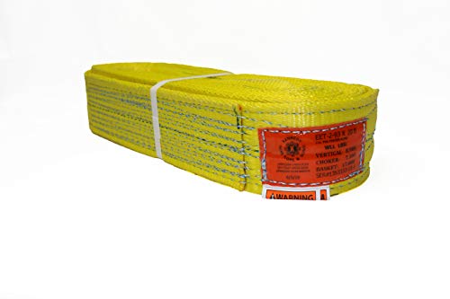 Kennedy Wire Rope & Sling Co. 3"x 28' 2-Ply Twist Eye Polyester Lifting Sling (Various Sizes in Listing) Made in The USA - color: 3" 2-Ply Twist Eye (Type 4), size: 3" x 28'