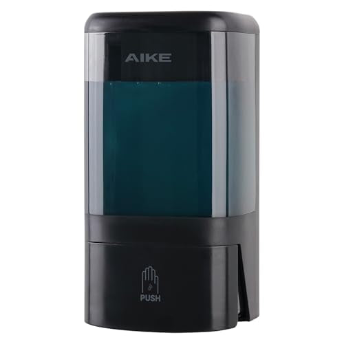 AIKE Liquid Commercial Soap Dispenser,40oz Capacity for Bathroom Black - color: Black