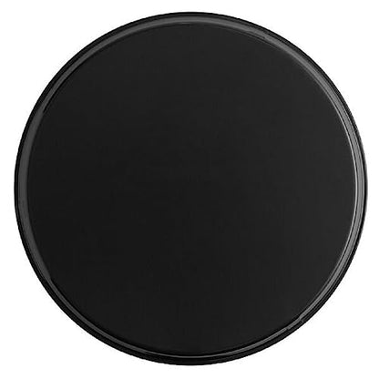 TrueCraftware- 16" Round Serving Tray Fiberglass Black Set of 2- Non Slip Surface Service Trays Round Tray Plastic Food Meals Server Tray for Home Kitchen Restaurant Cafeteria Bar Hotel - color: Black, size: 16" Round
