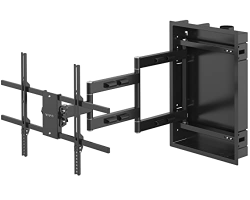 VIVO Black 50-75 in Recessed TV Wall Mount, MOUNT-REC01 - size: 50"-75" screens