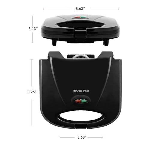 OVENTE Electric Panini Press Grill, 750W Nonstick Plates, Copper GP0110CO - color: GP0110CO