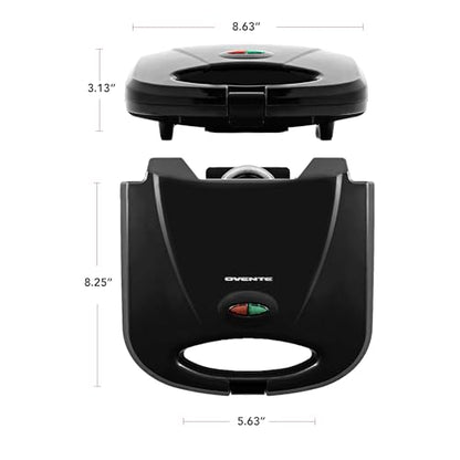 OVENTE Electric Panini Press Grill, 750W Nonstick Plates, Copper GP0110CO - color: GP0110CO