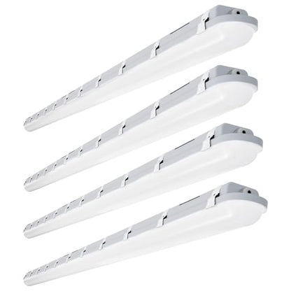 JTT 8FT LED Vapor Tight Light 120/100/80W Options, 0-10V Dimmable - 4Pack - size: 8FT (4-Pack)