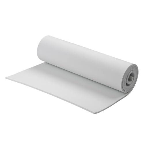 AMZQNART 3mm EVA Foam Sheets Rolls for Crafts White Cosplay Foam 16x59in - color: 16×59in White, size: 3mm-Thick
