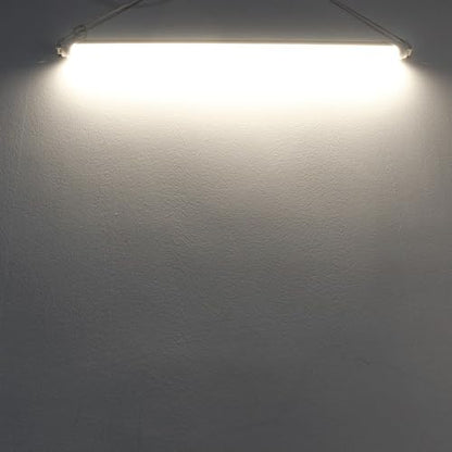 LightingWill LED T8 Light Tube 4FT, Natural White 4000K, Dual-End Powered Ballast Bypass, 2000Lumen 18W (40W Equivalent Fluorescent Bulb Replacement), Clear Cover, AC85-265V Lighting Fixture, 4 Pack - color: Natural White, size: 4FT-4 Pack