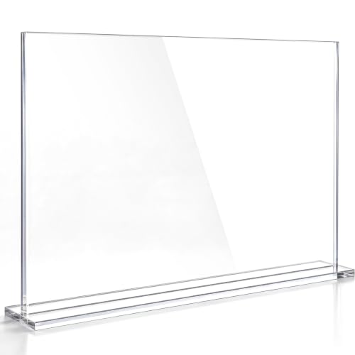 Clear Acrylic Sneeze Guard for Countertop, 24" x 18" x 3.7"