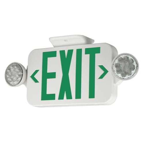 Compass CCG Hubbell Lighting LED 2 Head Emergency Light, White