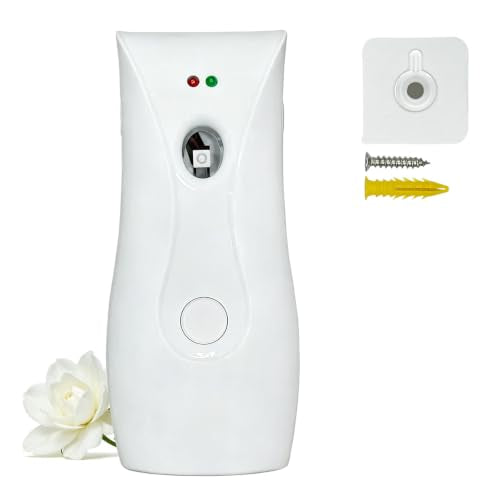 Automatic Air Freshener Dispensers (1-Pack) Timing Aromatherapy Diffuser for Bathroom, Office, Commercial & Home, Wall Mounted or Freestanding, White - size: 1 Pack