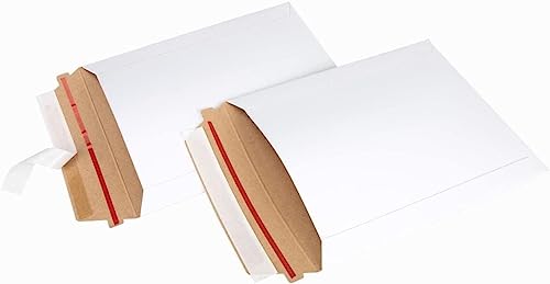 ProLine 5 x 5 self seal rigid photo shipping flats cardboard envelope mailer (200)