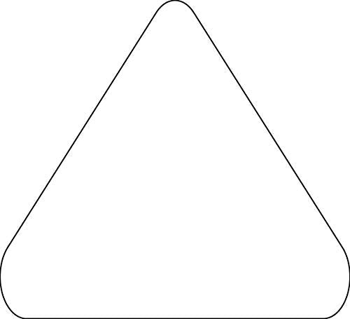 5S Location Marking Arrowhead - Adhesive Laminated Triangle Shaped Floor Marker by Graphical Warehouse - Rounded Corners (Pack of 25) (2x2x2", White) - color: White, size: 2x2x2"