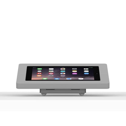 VidaMount Light Grey Enclosure and Fixed Tilted 15° Desk/Surface Mount [Bundle] Compatible with iPad 2/3/4 - color: Light Grey, size: iPad 2/3/4