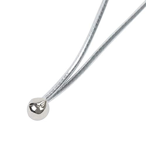 Elastic Menu Band Cord for Restaurant Cafe Menu and Vine List Cover 8 1/4 Inch (Silver, 25) - color: Silver