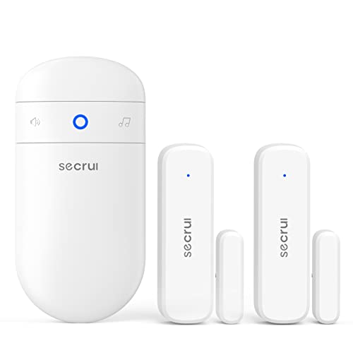 Door Chime When Door Opens, Door Opened Alarm for Home, 2-Sensor 1-Receiver - color: White, size: 1 Receiver+2 Sensor