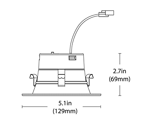 Nicor DLR4(v6) 4-inch White Selectable Recessed LED Downlight (12 Pack) - color: White, style: 12-pack