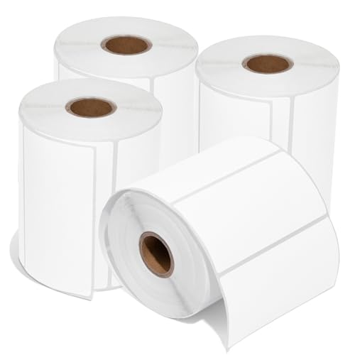 4" X 2" Direct Thermal Labels (2800 Count, 4 Rolls) - size: 4" X 2"