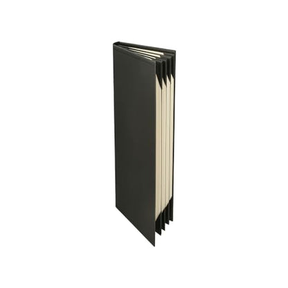 Prestine Menu Covers Made of Premium Faux Leather (10-Pack) - 4.25" x 11" - 8 Views - Black - Restaurant Menu - Wine List - Bar Menu - size: 4.25”x11” - 8 Views