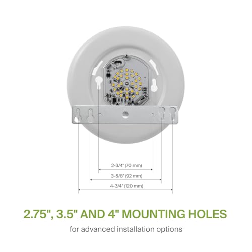 ASD 12 Pack LED Disk Lights 4 Inch, 5CCT Flush Mount Ceiling Light Fixture - color: White, size: 12 Pack
