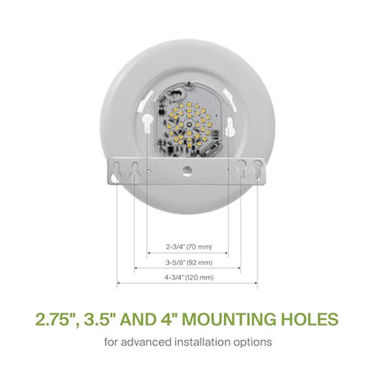 ASD 12 Pack LED Disk Lights 4 Inch, 5CCT Flush Mount Ceiling Light Fixture - color: White, size: 12 Pack