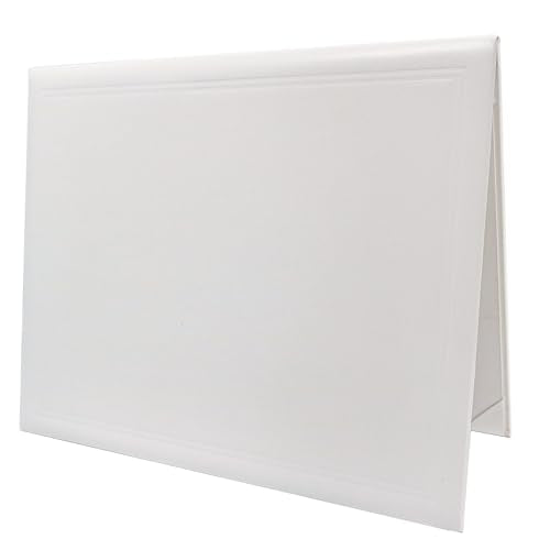 GraduationMall 11"x14" Smooth Padded Diploma Cover Certificate Holder White - color: White