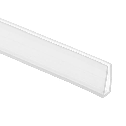 PATIKIL 13Ft U Channel Edging Trim 1/8" Slot Fits 3/32"-1/8" Edge - size: 13Ft Long,1/8" Slot,15/32"Wx5/128"Tx1/5"H