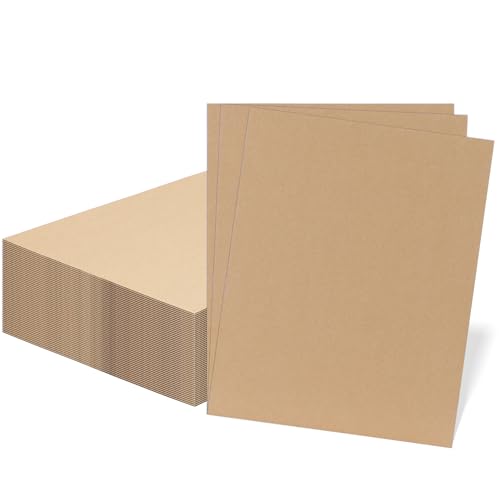 RLAVBL 50 Pack 11x14 Corrugated Cardboard Sheets, Flat Cardboard Inserts for Shipping, Mailing, Packing, DIY Crafts - color: Brown-50 Pack, size: 11x14