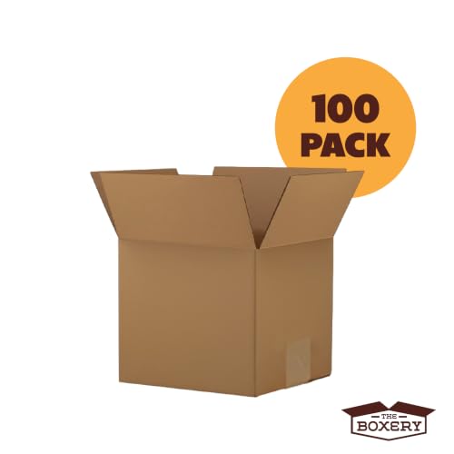 The Boxery 5"x5"x5" Corrugated Cardboard Boxes 100-Pack - size: 5 x 5 x 5"