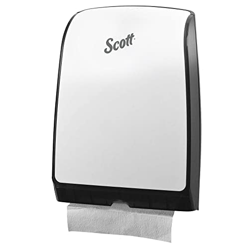 Scott Professional Slimfold Folded Paper Towel Dispenser, White (34830) - size: 9.83" x 13.67" x 2.88"