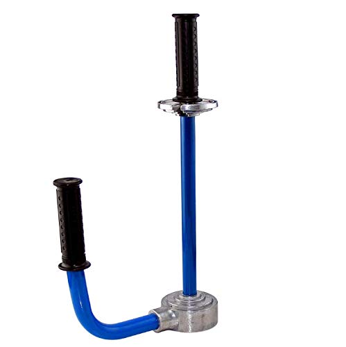 Pallet Stretch Film Packing Machine Shrink Wrap Dispenser Holder, Hand Stretch Wrapping Tool, Adjustable Height from 12-20 inch (Blue) - color: Blue