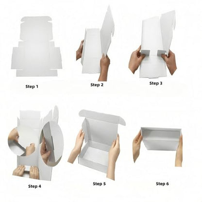 Small White Boxes 6x4x3 Inches 50 Pack - size: 6x4x3 inches