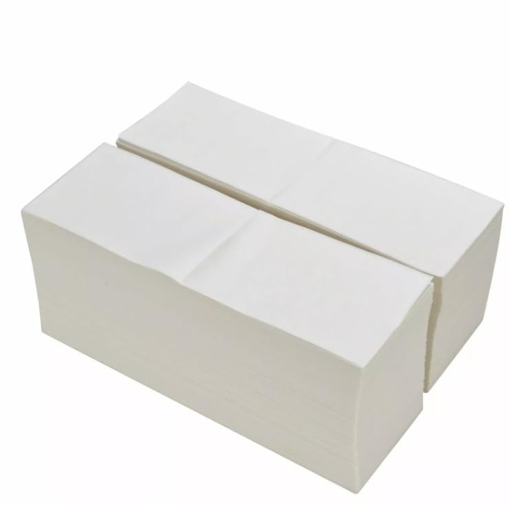 4x6 (100x150mm) Fanfold Direct Thermal Shipping Labels (2 Stacks | 4000 Labels) - size: 2 Stacks | 4000 Labels