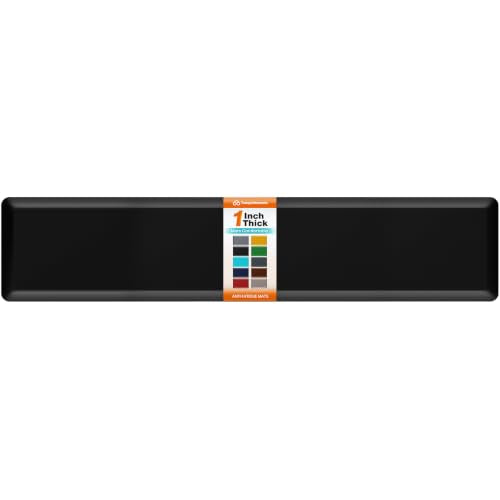 1-Inch Thick Anti-Fatigue Mat for Kitchen and Standing Desk,20"x94.5",Black - color: Black, size: 94.5"L x 20"W x 1"Th