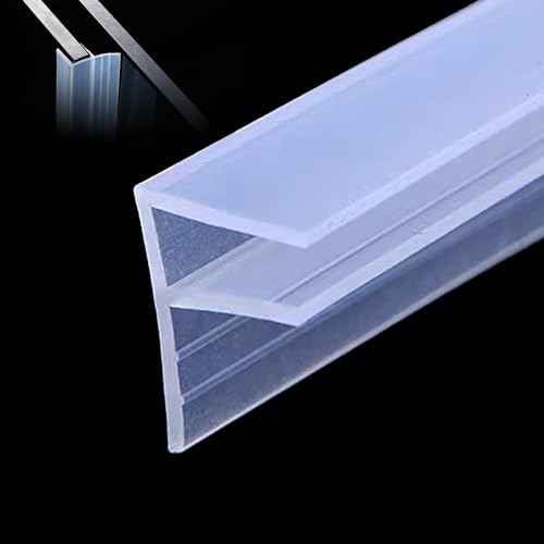 3meters (120") Glass Shower Door Seal Strip Frameless Seal Shower Door Sealing Strips Silicone Rubber Window Seal to Stop Shower Leaks Flexible Weatherproof Seal for Bathroom(F-Type 8mm (5/16") - color: F-Type, size: 8mm