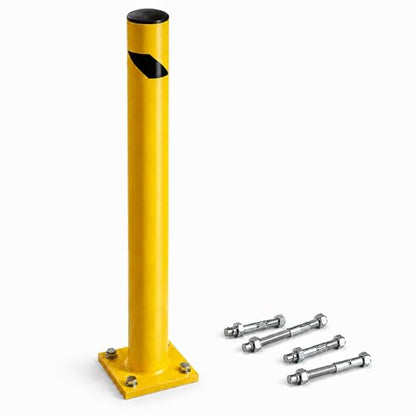 Crowd Control Warehouse Trafford 42-Inch Steel Bollard, Yellow - size: 42 inches