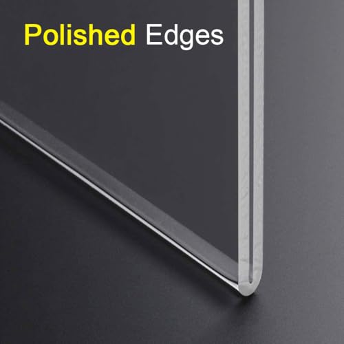 BlueValley 3 Pack Acrylic Sign Holder 8.5x11 Wall Mount Portrait – Clear Menu, Flyer & Picture Frame with Screws & Adhesive Tape, Wall Mounted Document Display for Office, School, Restaurant, Hotel, Public Space