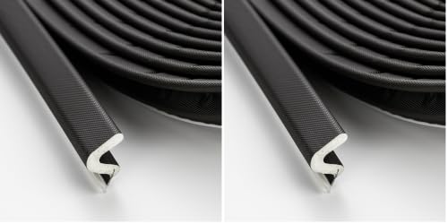Weather Stripping Door Seal Strip - Soundproof Q-Shaped Foam for Exterior Door Frame, Large Gap Seal, Noise Cancelling, Easy to Install (Black, 26FT) (Pack of 2) - color: Black, size: 26 feet (Pack of 2)